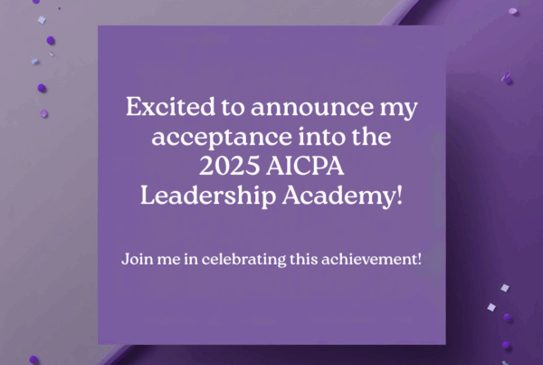 Joe Hamilton accepted into the 2025 AICPA Leadership Academy, FirmKey Solutions announcement image
